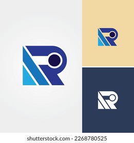 Vector de diseño de logotipo Carta R 