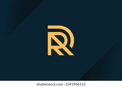 Letter R logo design vector icon with modern idea