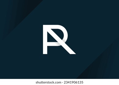 Icono vectorial de diseño de logotipo R de carta con idea moderna