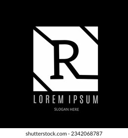 vector de diseño del logotipo de letra "R"