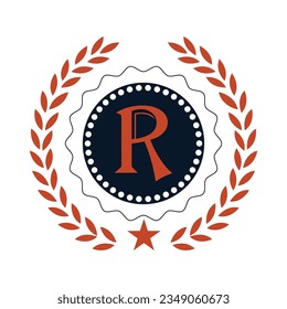 vector de diseño de logotipo de letra r