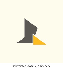 Letter R logo design vector idea with creative and simple concept