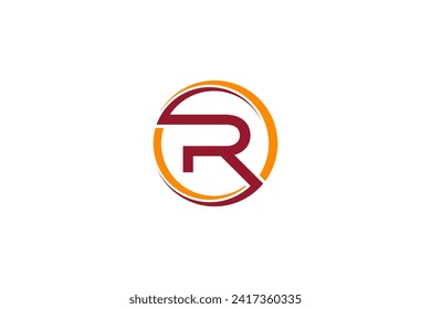 vector de diseño de logotipo de letra r