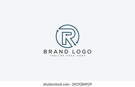 diseño de la plantilla vectorial de diseño del logotipo R de la letra para la marca.