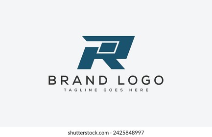 Diseño de plantilla de vector de diseño de logotipo de letra R para marca.