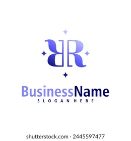 Letter R logo design vector. Creative Initial R logo concepts template
