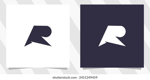 letter r logo design vector