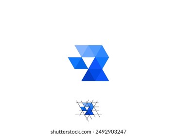 Letter R logo design vector template for technology and any other business.