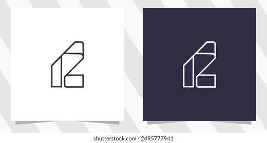 letter r logo design vector