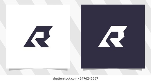 Letter r logo design vector