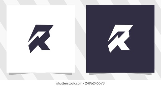 Letra r Vector de diseño de logotipo