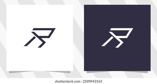 letter r logo design vector