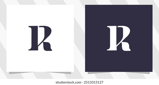 letter r logo design vector