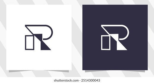 Vector de diseño de logotipo de letra R