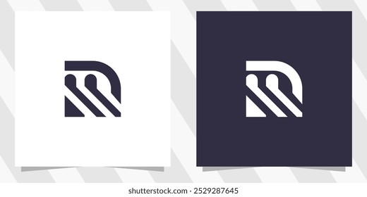 letter r logo design vector
