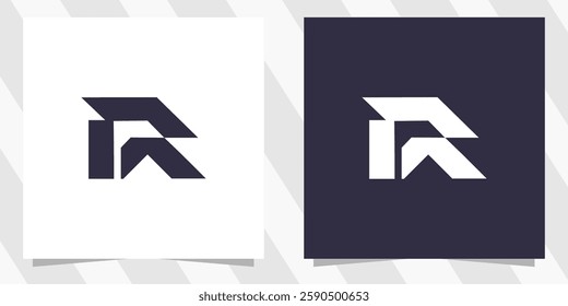 letter r logo design vector