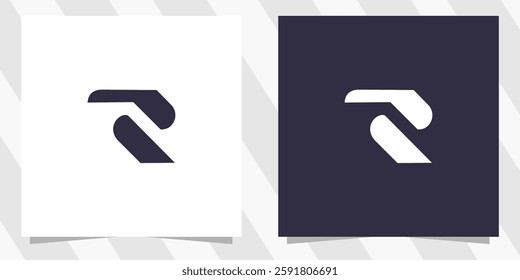 letter r logo design vector