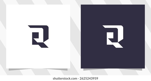 letter r logo design vector