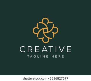 Letter R logo design vector