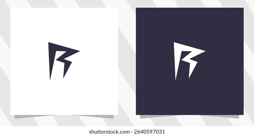 letter r logo design vector