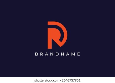 Letter R logo design vector template.