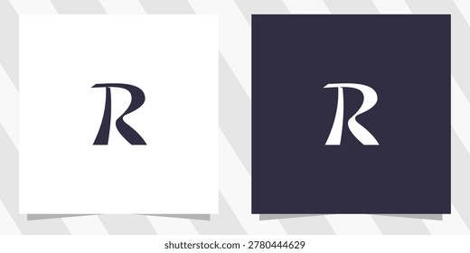letter r logo design vector