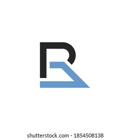 letter r logo with flat concept.