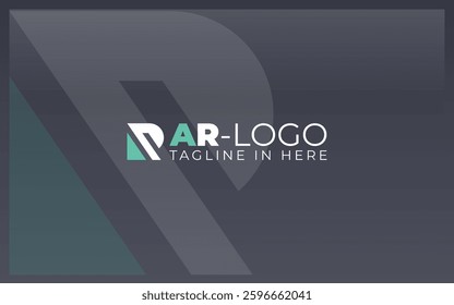 Letter A and R logo formed with simple shape