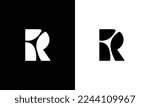 Letter R logo icon design template elements