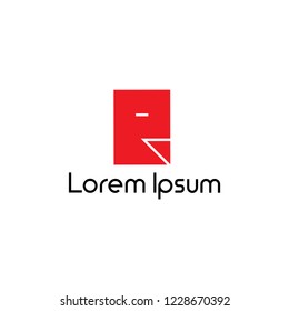 Letter R logo icon design template elements
