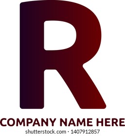 Letter R logo icon design template elements 