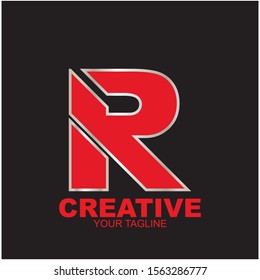 Letter R logo icon design template elements
