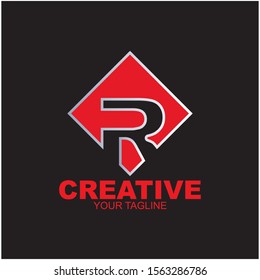 Letter R logo icon design template elements
