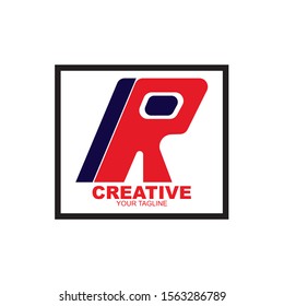 Letter R logo icon design template elements
