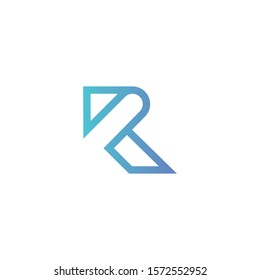 Letter R logo icon design template elements