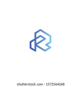 Letter R logo icon design template elements