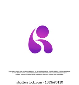 Letter R logo icon design template