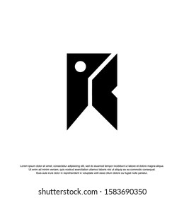 Letter R logo icon design template