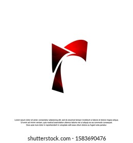Letter R logo icon design template