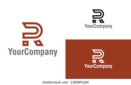 Letter R logo icon design template elements. Simple minimalist template graphic illustration. Creative vector emblem, for icon or design concept.