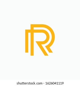 Letter R logo icon design template elements