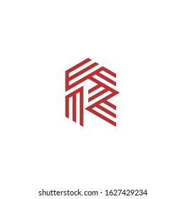 Letter R logo icon design template.