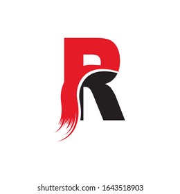 Letter R logo icon design template elements
