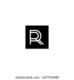 Letter R logo icon design template elements