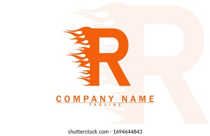 Letter R logo icon design template elements
