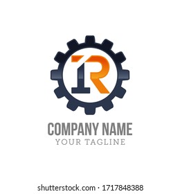 Letter R logo icon design template elements