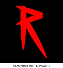 Elementos de plantilla de diseño de iconos de logotipo R de la letra - signo vectorial. Plantillas de tarjetas de visita.