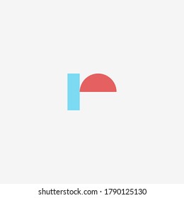 Letter R logo icon design template elements
