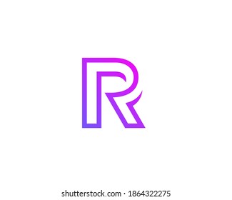 Letter R logo icon design template elements