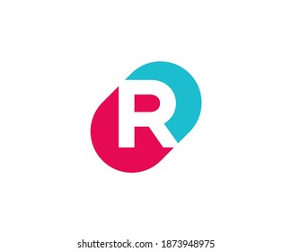 Letter R logo icon design template elements